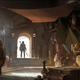 The Mandalorian entering a building.